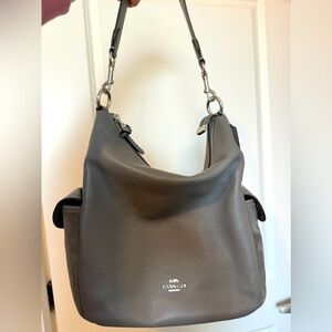 COACH Grey Pebbled Leather Handbag - EXCELLENT CONDITION!!